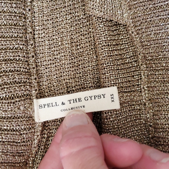 NWOT Spell Aggy Shorts Gold Size XXS - Picture 4 of 7